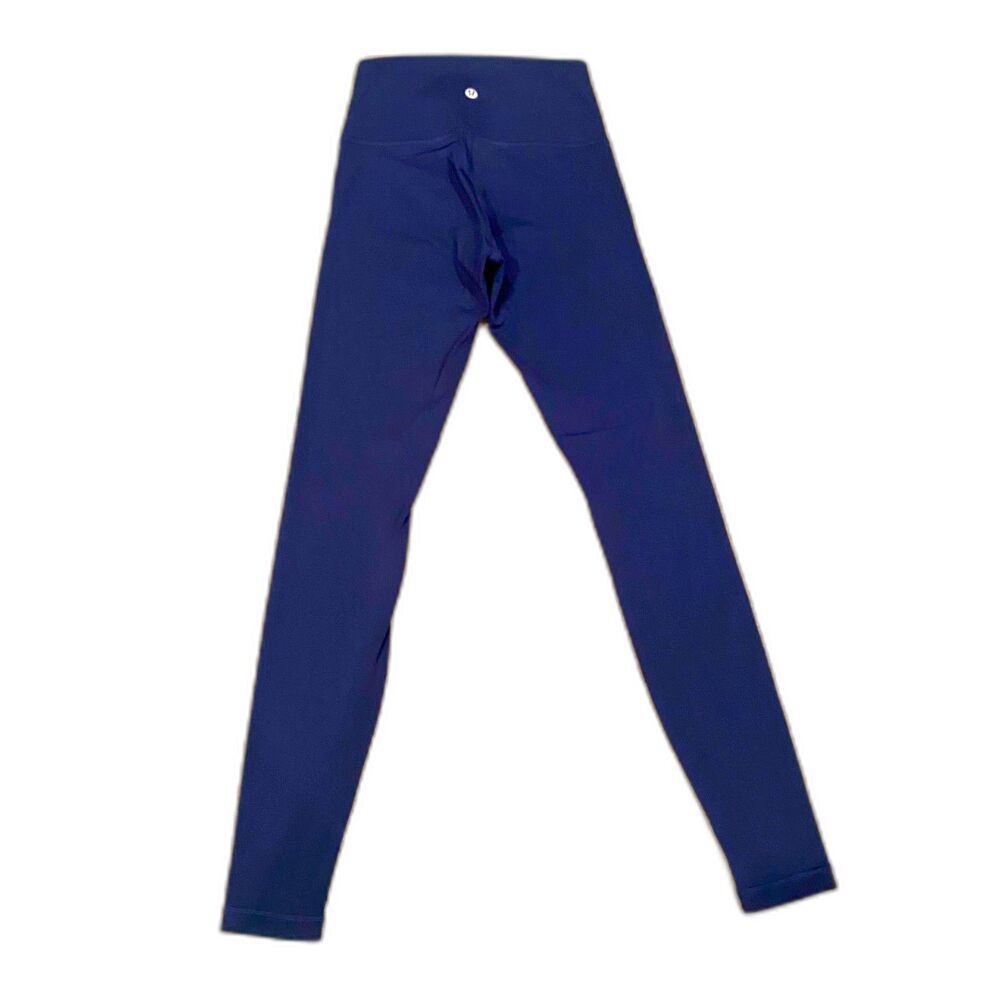 Lululemon Align High-Rise Pant full length 28" Size 4 Navy Buttery Soft EUC - Picture 5 of 6